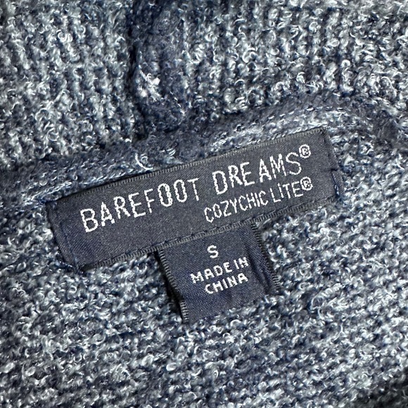 Barefoot Dreams Heathered Blue Cardigan [L14] - Picture 5 of 6